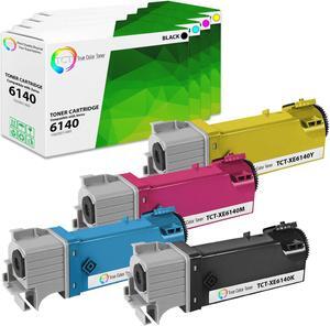 True Color Toner 6140 Toner Cartridge 4 Pack - Premium Compatible Replacement for Xerox 106R01480 106R01477 106R01478 106R01479 Works With Xerox Phaser 6140 6140N 6140DN