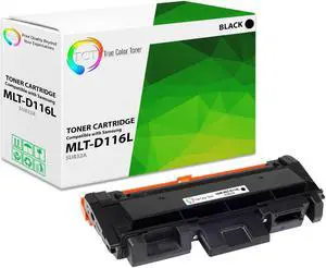 True Color Toner D116L Toner Cartridge - Premium Compatible Replacement for Samsung MLT-D116L Black High Yield Works With Samsung Xpress SL-M2625 M2625D 2626 2825