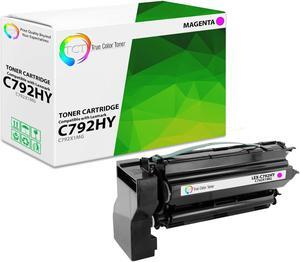 True Color Toner Premium Compatible Toner Cartridge Replacement for Lexmark C792H C792X1MG Magenta Extra High Yield Works With Lexmark C792