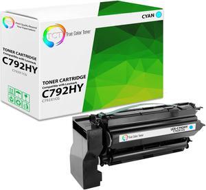 True Color Toner Premium Compatible Toner Cartridge Replacement for Lexmark C792H C792X1CG Cyan Extra High Yield Works With Lexmark C792DE C792 C770n True Color Toner Premium Compatible Toner Cartridge Replacement for Lexmark C792H C792X1CG Cyan Extra High Yield Works With Lexmark C792DE C792 C770n