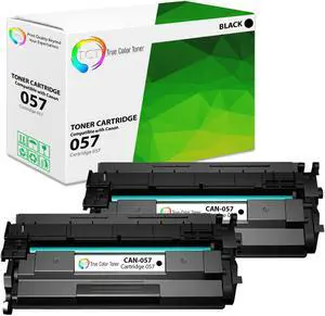 TCT 057 Toner Cartridge 2 Pack - Premium Compatible Replacement for Canon 057 057 Black Works With Canon i-Sensys LBP223 MF443 MF445 MF446
