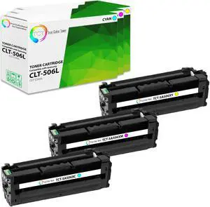 True Color Toner 506L Color Toner Cartridge 3 Pack - Premium Compatible Replacement for Samsung CLT-506L High Yield Works With Samsung CLP-680ND CLX-6260FR 6260FD
