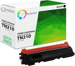 True Color Toner TN210 Black Toner Cartridge - Premium Compatible Replacement for Brother TN-210 TN210BK Black Works With Brother HL-3040 3070 3045 3075 MFC-9010 9120 9320 9125 9325
