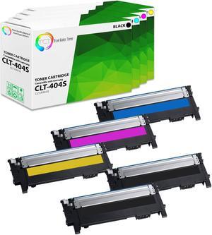 True Color Toner 404S Toner Cartridge 5 Pack - Premium Compatible Replacement for Samsung CLT-404S CLT-K404S CLT-C404S CLT-M404S CLT-Y404S Works With Samsung Xpress C430W C480FW