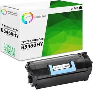 TCT Premium Compatible Toner Cartridge Replacement for Dell 332-0131 Black High Yield works with Dell B5460 Printers (45,000 Pages)