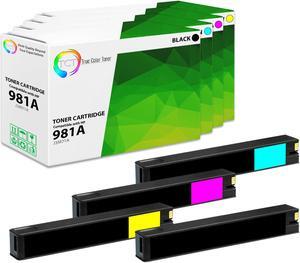 True Color Toner 981A Ink Cartridge 4 Pack - Premium Compatible Replacement for HP 981A Works With HP PageWide Enterprise Color 556dn 556xh MFP 586z 586dn True Color Toner 981A Ink Cartridge 4 Pack - Premium Compatible Replacement for HP 981A Works With HP PageWide Enterprise Color 556dn 556xh MFP 586z 586dn