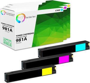 True Color Toner 981A Color Ink Cartridge 3 Pack - Premium Compatible Replacement for HP 981A Works With HP PageWide Enterprise Color 556dn 556xh MFP 586z 586dn True Color Toner 981A Color Ink Cartridge 3 Pack - Premium Compatible Replacement for HP 981A Works With HP PageWide Enterprise Color 556dn 556xh MFP 586z 586dn