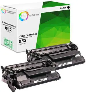 True Color Toner 052 Toner Cartridge 2 Pack - Premium Compatible Replacement for Canon CRG-052 052 Black Works With Canon ImageClass MF424dw MF426dw MF429dw LBP214dw LBP215dw