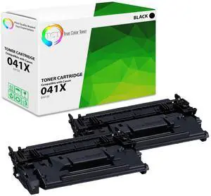 True Color Toner 041X Toner Cartridge 2 Pack - Premium Compatible Replacement for Canon 041H Black High Yield Works With Canon ImageClass LBP312DN LBP312X