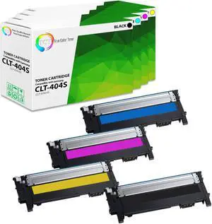 True Color Toner 404S Toner Cartridge 4 Pack - Premium Compatible Replacement for Samsung CLT-404S Samsung Xpress C430W C480FW