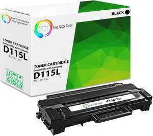 True Color Toner D115L Toner Cartridge - Premium Compatible Replacement for Samsung MLT-D115L Black High Yield Works With Samsung Xpress SL-M2620 2620ND 2820DW 2820ND