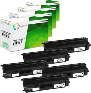 True Color Toner TN331 Toner Cartridge 5 Pack - Premium Compatible Replacement for Brother TN-331BK TN-331C TN-331M TN-331Y Works With Brother HL-L8250 L8350 MFC-L8600 L8850 True Color Toner TN331 Toner Cartridge 5 Pack - Premium Compatible Replacement for Brother TN-331BK TN-331C TN-331M TN-331Y Works With Brother HL-L8250 L8350 MFC-L8600 L8850