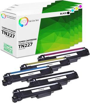True Color Toner TN227 Toner Cartridge 5 Pack - Premium Compatible Replacement for Brother TN227 TN-227 Works With Brother HL-L3210CW MFC-L3710CW L3750CDW DCP-L3510CDW