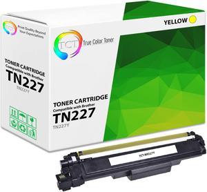 TCT Premium Compatible Toner Cartridge Replacement with Chip for Brother TN227 TN-227 TN227Y Yellow works with Brother HL-L3210CW, MFC-L3710CW L3750CDW, DCP-L3510CDW Printers (2,300 Pages)