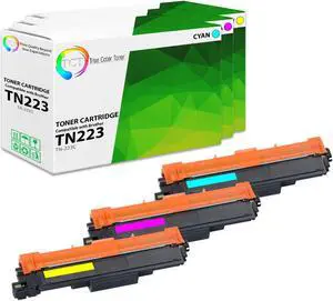 TCT TN223 Color Toner Cartridge 3 Pack - Premium Compatible Replacement for Brother TN223 TN-223 Works With Brother HL-L3210CW L3230CDW L3270CDW MFC-L3710CW L3750CDW DCP-L3510CDW