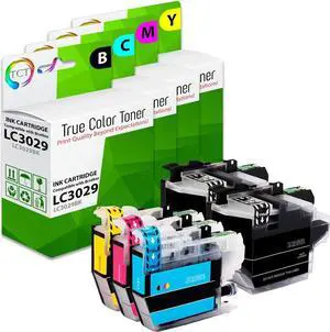 True Color Toner LC3029 Ink Cartridge 5 Pack - Premium Compatible Replacement for Brother LC3029BK LC3029C LC3029M LC3029Y Super High Yield Works With Brother MFC-J5830DW J5830DW XL J6535DW