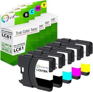 True Color Toner LC61 Ink Cartridge 5 Pack - Premium Compatible Replacement for Brother LC-61 LC61BK LC61C LC61M LC61Y Works With Brother DCP165C MFC250C 255CW True Color Toner LC61 Ink Cartridge 5 Pack - Premium Compatible Replacement for Brother LC-61 LC61BK LC61C LC61M LC61Y Works With Brother DCP165C MFC250C 255CW