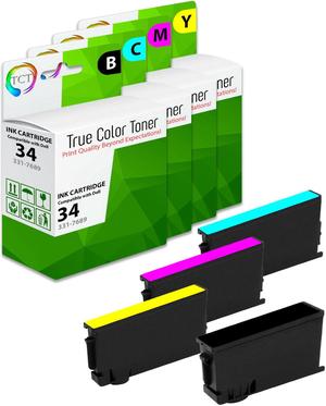 True Color Toner 34 Ink Cartridge 4 Pack - Premium Compatible Replacement for Dell 34 Series Works With Dell V525w V725W True Color Toner 34 Ink Cartridge 4 Pack - Premium Compatible Replacement for Dell 34 Series Works With Dell V525w V725W