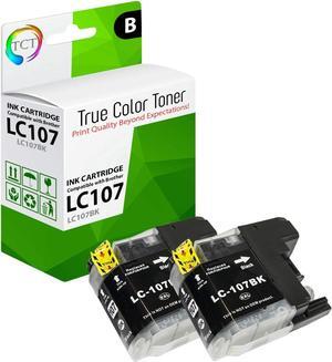 True Color Toner LC107 Black Ink Cartridge 2 Pack - Premium Compatible Replacement for Brother LC107 LC107BK Black Works With Brother MFC-J4310DW J4410DW J4510DW J4610DW J4710DW J6520DW True Color Toner LC107 Black Ink Cartridge 2 Pack - Premium Compatible Replacement for Brother LC107 LC107BK Black Works With Brother MFC-J4310DW J4410DW J4510DW J4610DW J4710DW J6520DW