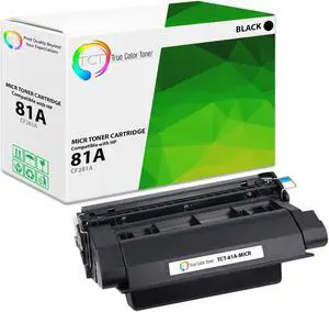 TCT 81A MICR TAA Compliant MICR Toner Cartridge - Premium Compatible Replacement for HP 81A CF281A MICR Black Works With HP LaserJet Enterprise Flow MFP M630z M604dn M605dn M605x M606x Printers