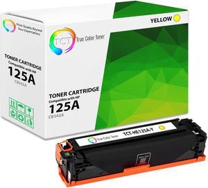 TCT 125A Yellow TAA Compliant Toner Cartridge - Premium Compatible Replacement for HP 125A CB542A Works With HP Color LaserJet CP1215 CP1515N CP1518NI, CM1312 Printers