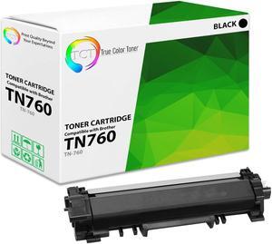 TCT TN760 TAA Compliant Toner Cartridge - Premium Compatible Replacement for Brother TN-760 TN760 Black High Yield Works With Brother HL-L2350DW L2370DW DCP-L2550DW MFC-L2710DW L2730DW Printers
