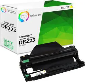 True Color Toner DR223 Yellow Drum Unit - Premium Compatible Replacement for Brother DR-223CL DR223CL Yellow Works With Brother HL-L3210CW L3230CDW L3270CDW MFC-L3710CW