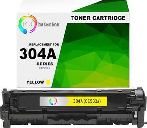 TCT 304A Yellow TAA Compliant Toner Cartridge - Premium Compatible Replacement for HP 304A CC532A Works With HP Color LaserJet CP2025 CP2025N CP2025DN, CM2320 CM2320N MFP Printers TCT 304A Yellow TAA Compliant Toner Cartridge - Premium Compatible Replacement for HP 304A CC532A Works With HP Color LaserJet CP2025 CP2025N CP2025DN, CM2320 CM2320N MFP Printers