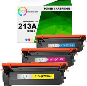 TCT 213A Color Toner Cartridge 3 Pack - Premium Compatible Replacement for HP 213A W2131A W2132A W2133A Works With HP Color LaserJet Enterprise 5700dn 6700 MFP 5800dn TCT 213A Color Toner Cartridge 3 Pack - Premium Compatible Replacement for HP 213A W2131A W2132A W2133A Works With HP Color LaserJet Enterprise 5700dn 6700 MFP 5800dn