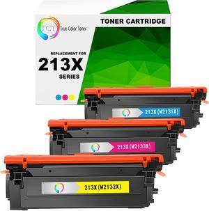 TCT 213X Color Toner Cartridge 3 Pack - Premium Compatible Replacement for HP 213X High Yield Works With HP Color LaserJet Enterprise 5700dn 6700 MFP 5800dn TCT 213X Color Toner Cartridge 3 Pack - Premium Compatible Replacement for HP 213X High Yield Works With HP Color LaserJet Enterprise 5700dn 6700 MFP 5800dn