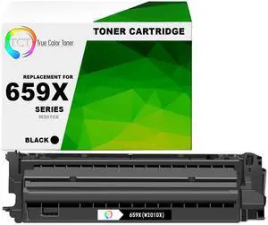 TCT 659X Black Toner Cartridge - Premium Compatible Replacement for HP 659X W2010X High Yield Works With Color LaserJet Enterprise M856 M856dn MFP M776dn MFP Flow M776x