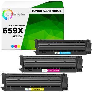 TCT 659X Color Toner Cartridge 3 Pack - Premium Compatible Replacement for HP 659X W2011X W2012X W2013X High Yield Works With Color LaserJet Enterprise M856 M856dn TCT 659X Color Toner Cartridge 3 Pack - Premium Compatible Replacement for HP 659X W2011X W2012X W2013X High Yield Works With Color LaserJet Enterprise M856 M856dn