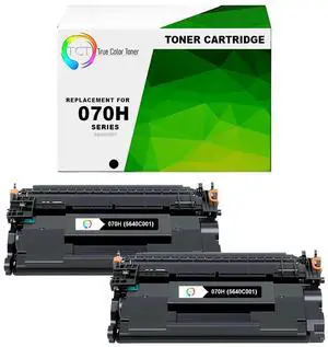 True Color Toner 070H Toner Cartridge 2 Pack - Premium Compatible Replacement for 070H Black Works With Canon imageClass MF467dw MF465dw MF463dw MF462dw MF461dw LBP247dw LBP246dw