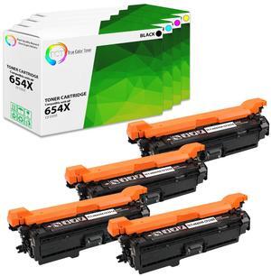 True Color Toner 654X 654A Toner Cartridge 4 Pack - Premium Compatible Replacement for HP 654X 654A CF330X CF331A CF332A CF333A High Yield Works With HP Color LaserJet M651DN M651XH True Color Toner 654X 654A Toner Cartridge 4 Pack - Premium Compatible Replacement for HP 654X 654A CF330X CF331A CF332A CF333A High Yield Works With HP Color LaserJet M651DN M651XH