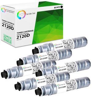 True Color Toner 2120D Toner Cartridge 6 Pack - Premium Compatible Replacement for Ricoh Type 2120D 888169 Black Toner Cartridge Replacement for Ricoh Aficio 1022 1027 1032 MP-2510 2550