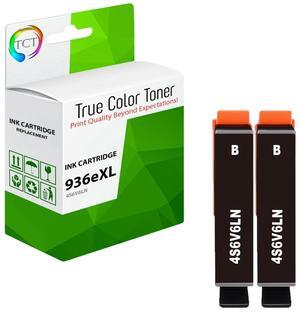 TCT 936XL High Yield Ink Cartridge 2 Pack - Premium Compatible Replacement for HP 936eXL 4S6V6LN Black Works with HP OfficeJet 9110 9110b 9120 9130 9130b 9130e 9135e 9730 9730e Printers ( 2,400 Pages)