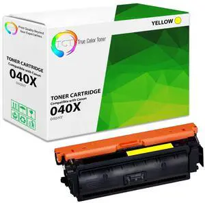 True Color Toner 040X Yellow Toner Cartridge - Premium Compatible Replacement for Canon 040H Yellow High Yield Works With Canon Color ImageClass LBP712CDN i-Sensys LBP710CX LBP712CX