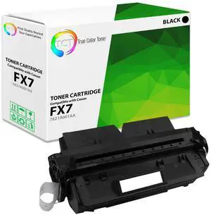 True Color Toner FX7 Toner Cartridge - Premium Compatible Replacement for Canon FX7 7621A001AA Black Works With Canon LaserClass 710 720I 730I FAX L2000 L2000 IP