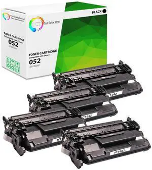 True Color Toner 052 Toner Cartridge 4 Pack - Premium Compatible Replacement for Canon CRG-052 052 Black Works With Canon ImageClass MF424dw MF426dw MF429dw LBP214dw LBP215dw