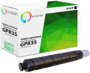 True Color Toner GPR35 Toner Cartridge - Premium Compatible Replacement for Canon GPR-35 2785B003AA Black Works With ImageRunner 2525 2530