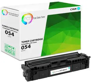 True Color Toner 054 Cyan Toner Cartridge - Premium Compatible Replacement for Canon 054 Cyan Works With Canon Color ImageClass LBP620 LBP622Cdw MF640C MF642Cdw MF644Cdw True Color Toner 054 Cyan Toner Cartridge - Premium Compatible Replacement for Canon 054 Cyan Works With Canon Color ImageClass LBP620 LBP622Cdw MF640C MF642Cdw MF644Cdw