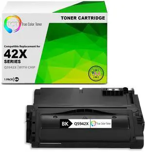 TCT 42X TAA Compliant Toner Cartridge - Premium Compatible Replacement for HP 42X Q5942X Black High Yield Works With HP LaserJet 4240 4240N 4250 4250DTN 4250N 4250TN 4350 4350DTN 4350N Printers TCT 42X TAA Compliant Toner Cartridge - Premium Compatible Replacement for HP 42X Q5942X Black High Yield Works With HP LaserJet 4240 4240N 4250 4250DTN 4250N 4250TN 4350 4350DTN 4350N Printers