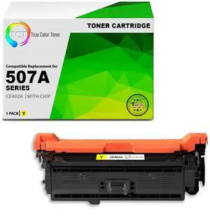 TCT 507A Yellow TAA Compliant Toner Cartridge - Premium Compatible Replacement for HP 507A CE402A Works With HP LaserJet Enterprise M551 M575, Pro M570 M570DW Printers