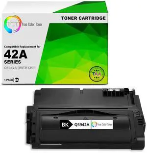 TCT 42A TAA Compliant Toner Cartridge - Premium Compatible Replacement for HP 42A Q5942A Black Works With HP LaserJet 4240 4240N 4250 4250DTN 4250N 4250TN 4350 4350DTN 4350N Printers