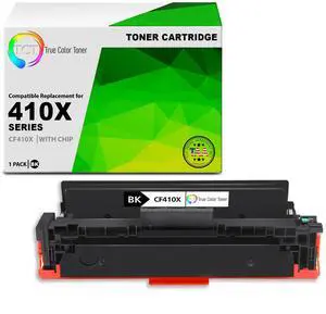 TCT 410X Black TAA Compliant Toner Cartridge - Premium Compatible Replacement for HP 410X CF410X High Yield Works With HP LaserJet Pro M452DN M452DW M452NW MFP M477FDN MFP M477 Printers