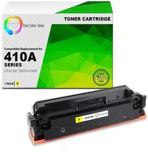 TCT 410A Yellow TAA Compliant Toner Cartridge - Premium Compatible Replacement for HP 410A CF412A Works With HP LaserJet Pro M452DN M452DW M452NW MFP M477FDN MFP M477 Printers