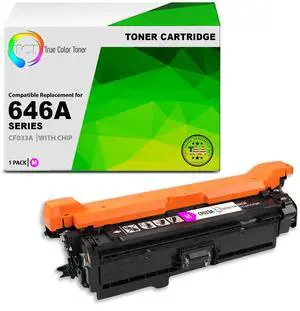 TCT 646A Magenta TAA Compliant Toner Cartridge - Premium Compatible Replacement for HP 33A Works With HP Color LaserJet Enterprise CM4540MFP Printers