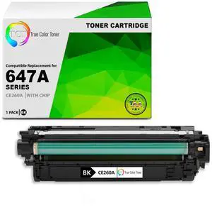 TCT 647A Black TAA Compliant Toner Cartridge - Premium Compatible Replacement for HP 647A CE260A Works With HP Color LaserJet CP4520 CP4025 CP4525 Printers TCT 647A Black TAA Compliant Toner Cartridge - Premium Compatible Replacement for HP 647A CE260A Works With HP Color LaserJet CP4520 CP4025 CP4525 Printers