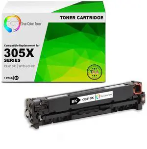 TCT 305X Black TAA Compliant Toner Cartridge - Premium Compatible Replacement for HP 305X CE410X High Yield Works With HP LaserJet Pro M351A M375NW M451 M475 Printers