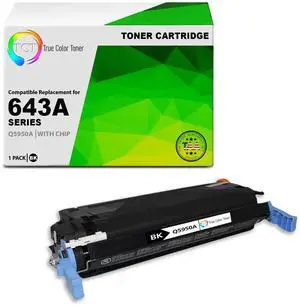TCT 643A Black TAA Compliant Toner Cartridge - Premium Compatible Replacement for HP 643A Q5950A Works With HP Color LaserJet 4700DN 4700DTN 4700N 4700PH+ Printers